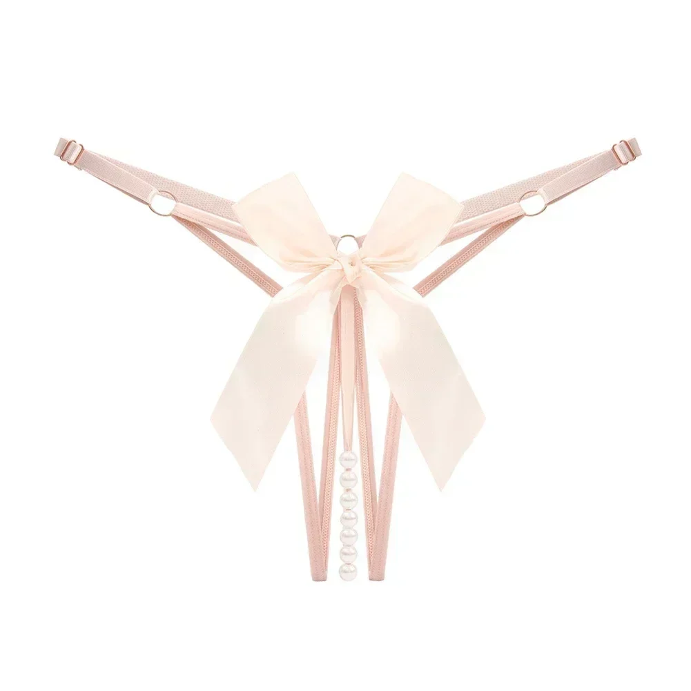 String taille basse pour femme, string sexy, transparent, éléments papillon, coupe couvertes, sous-vêtement épicé chaud, nœud creux, string fin pour femme 4