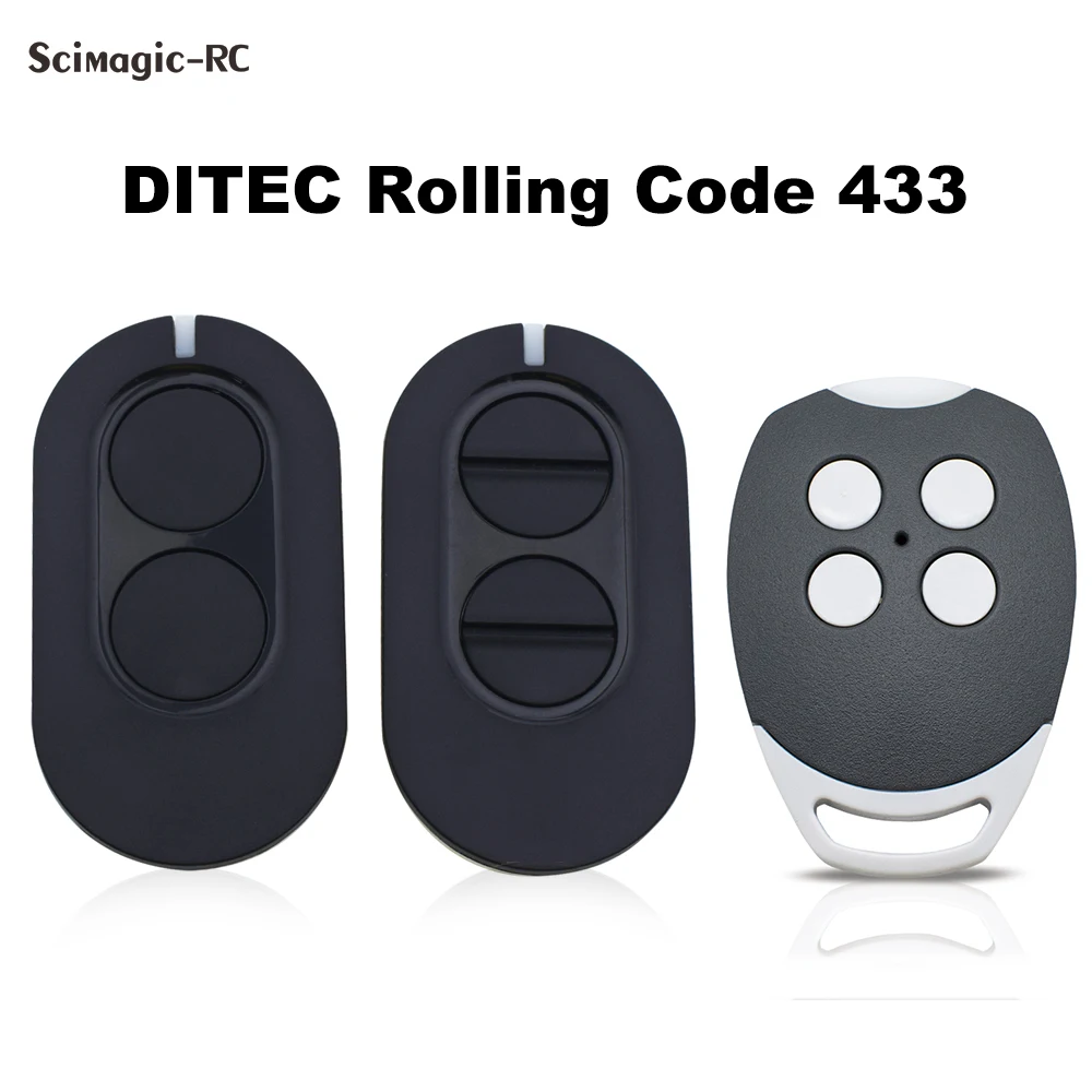 

3 Types DITEC Entrematic ZEN 2 ZEN4 ZEN2W ZEN4W Gol4 BIXLG4 BIXLP2 BIXLS2 Garage Door Remote Control 433MHz Rolling Code