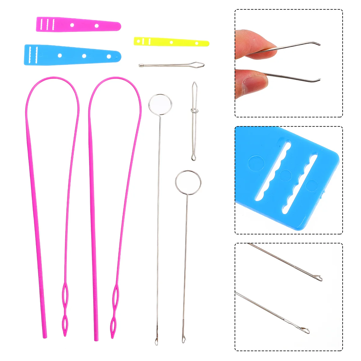 

Threader DIY Sewing Tool Plastic Needle Marker Threading Device Needles Apparatus