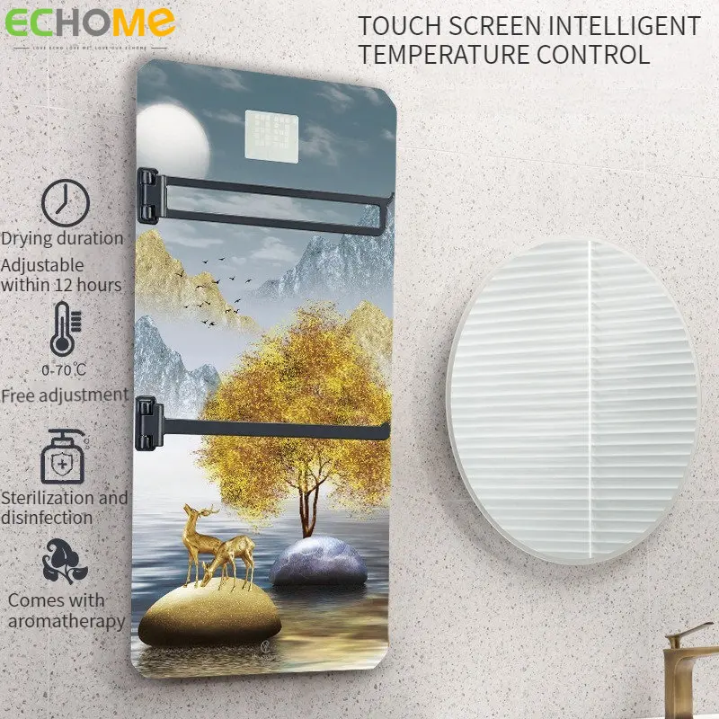 Graphene Electric Heating Towel Rack Bathroom Mirror Heating and Drying Towel Rack Hotel Home No Punching Towel Storage Rack
Graphene Electric Heating Towel Rack Bathroom Mirror Heating and Drying Towel Rack Hotel Home No Punching Towel Storage Rack