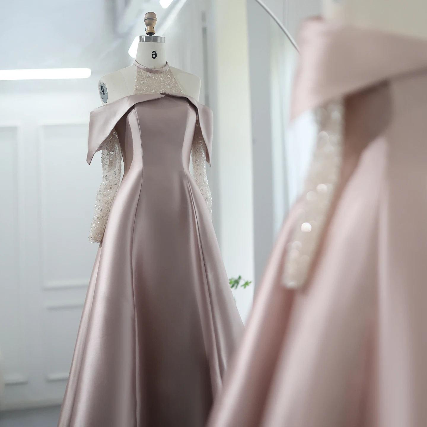 Elegant Khaki Satin High Low Dubai Evening Dress for Wedding Party Halter Arabic Women Midi Formal Guest Gowns 6 Mallzona S9464b5ae4b3942afa216f7a45e13c457n Elegant Khaki Satin High Low Dubai Evening Dress for Wedding Party Halter Arabic Women Midi Formal Guest Gowns Mallzona