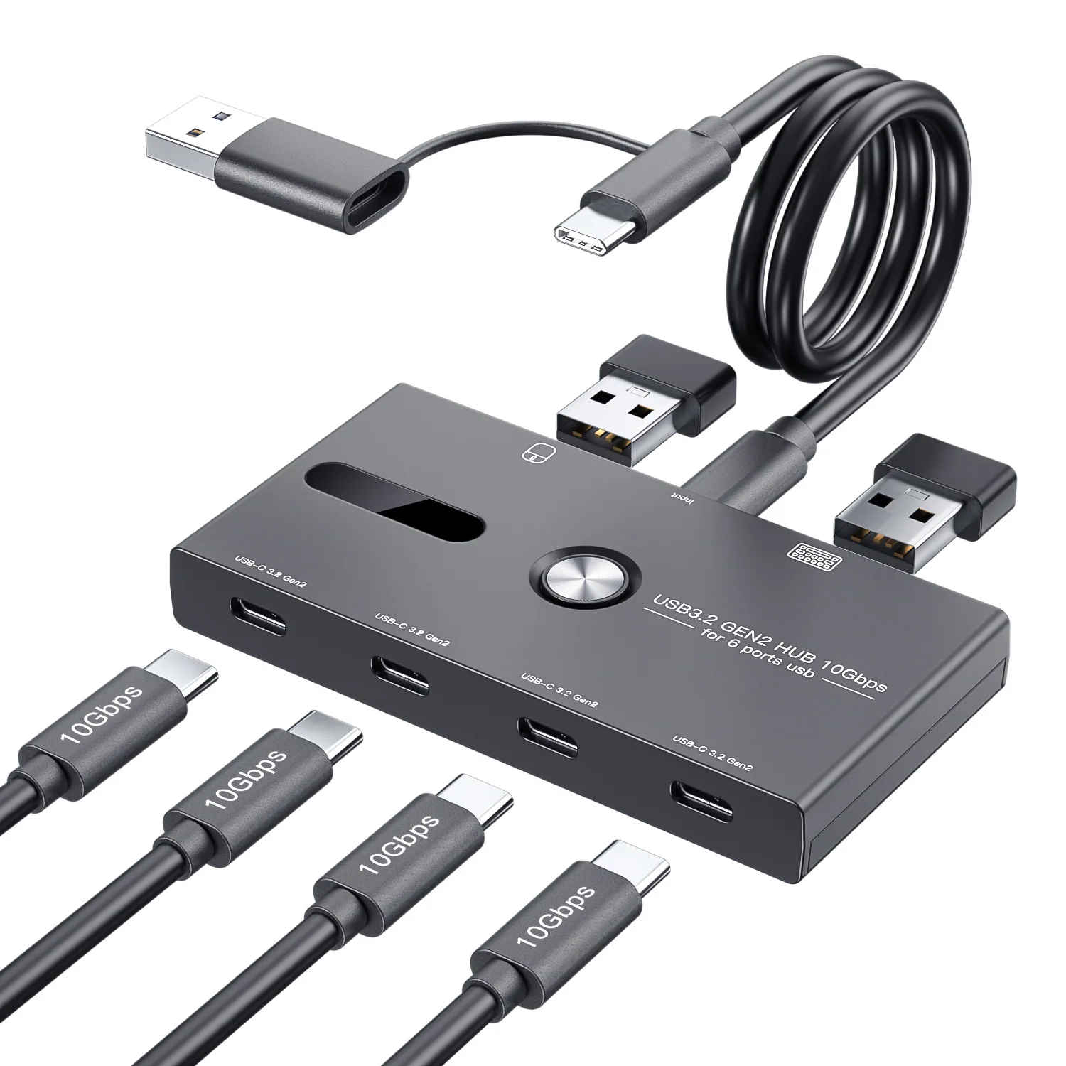 Eayburst USB HUB Type c 10Gbps 4 ports USB C 3.2 Gen2 usb c splitter for Laptop PC iPad etc Type c device USB C HUB
Eayburst USB HUB Type c 10Gbps 4 ports USB C 3.2 Gen2 usb c splitter for Laptop PC iPad etc Type c device USB C HUB