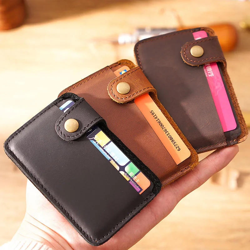 Card Holder Genuine Leather Wallet Man Soft Card Cover for ID Card Bank Card The First Layer of Cowhide Bag
Card Holder Genuine Leather Wallet Man Soft Card Cover for ID Card Bank Card The First Layer of Cowhide Bag
