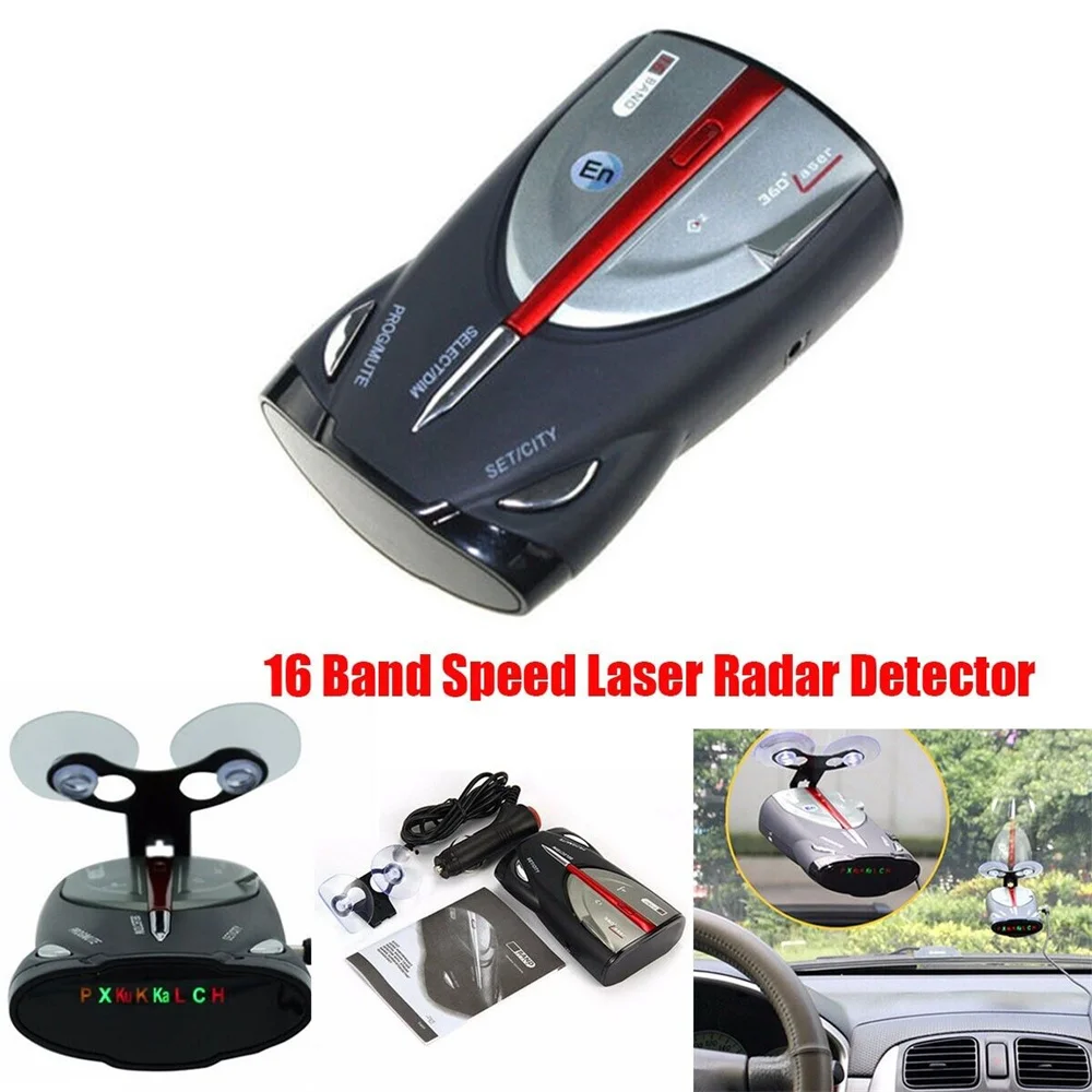 

12V 16-Band Cobra XRS 9880 Laser Anti Radar Car Detector 360 Degree Led Display Laser Anti Radar Detector Support Russian Voice