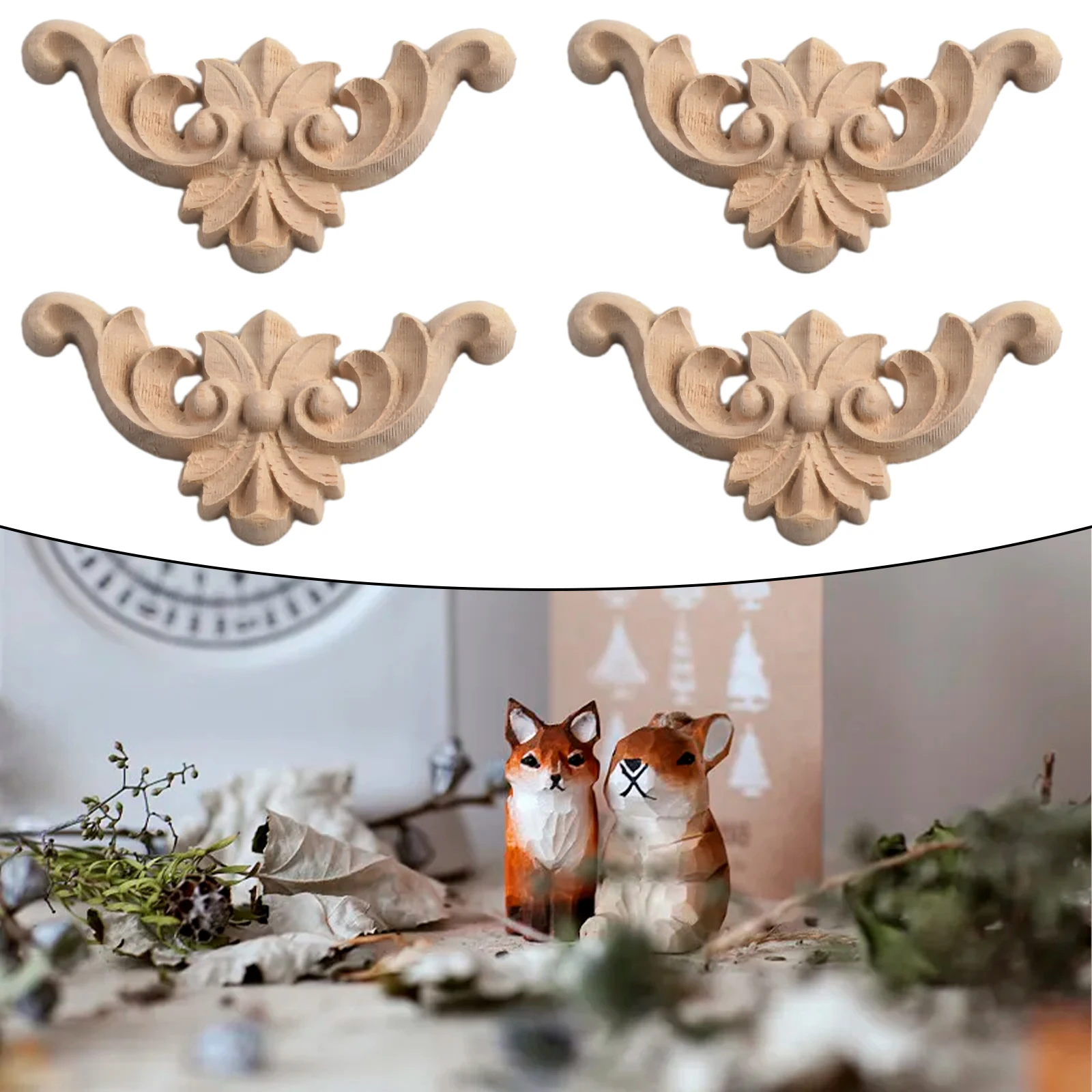 Brand New Wood Applique Carve Decal Corner Craft Replacement 4 Pcs Single Side Wood Carved 4*4cm-20*20cm Unpainted
Brand New Wood Applique Carve Decal Corner Craft Replacement 4 Pcs Single Side Wood Carved 4*4cm-20*20cm Unpainted