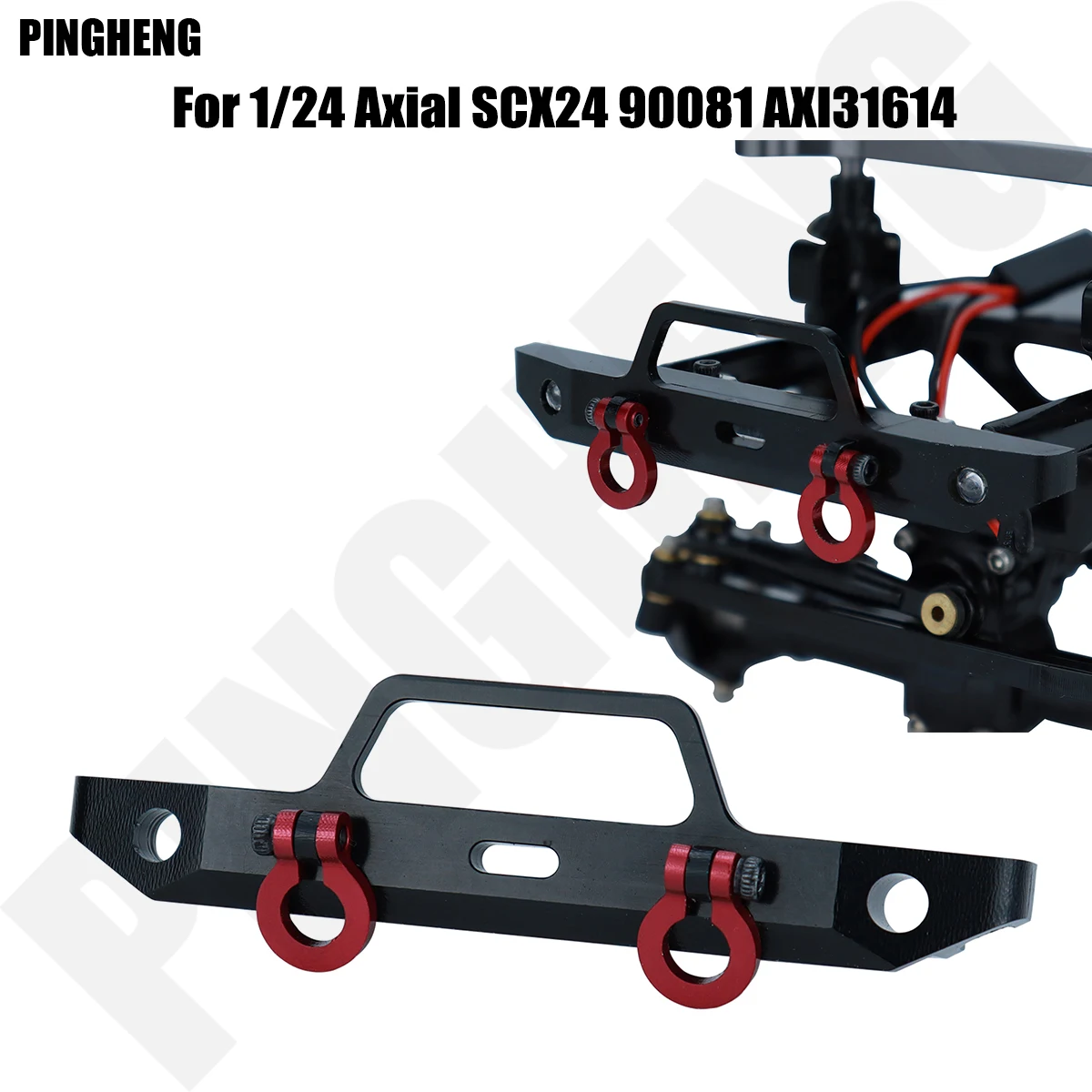 Металлический передний бампер с крюком для спасения, буксировочный крючок для 1/24 Axial SCX24 DEADBOLT 90081 AXI31616, детали для гусеничного автомобиля
Металлический передний бампер с крюком для спасения, буксировочный крючок для 1/24 Axial SCX24 DEADBOLT 90081 AXI31616, детали для гусеничного автомобиля