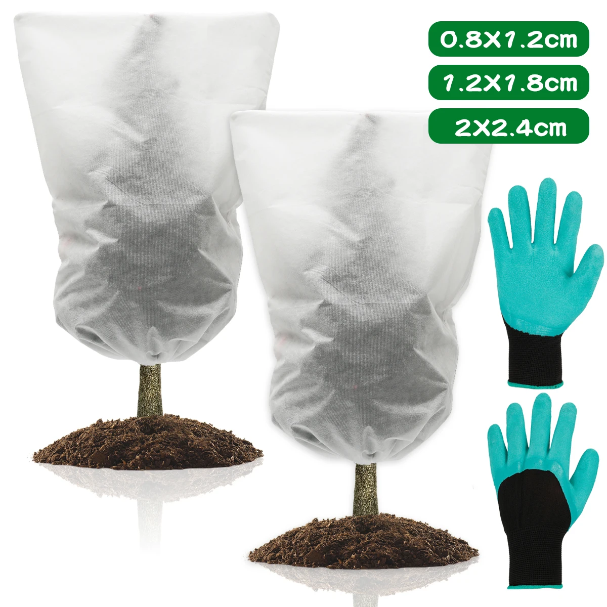 Winter Large Plant Cover with Gloves Weatherproof Plant Freeze Protection Cover with Drawstring and Zipper Large Anti-UV Garden
Winter Large Plant Cover with Gloves Weatherproof Plant Freeze Protection Cover with Drawstring and Zipper Large Anti-UV Garden