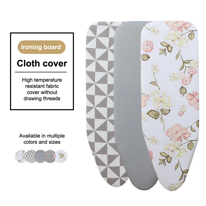 

Ironing Board Cover Scorch Resistant, Extra Thick Cotton Iron Cover With Padding Heat Reflective Heavy Duty Pad Approx 120x38cm