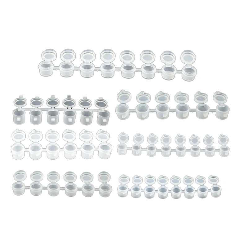 Practical 6/8Strips Empty Paint Strips with Lids Cup Pots Durable Plastic Box Keep Colors Neatly Organized Ready to Use
Practical 6/8Strips Empty Paint Strips with Lids Cup Pots Durable Plastic Box Keep Colors Neatly Organized Ready to Use