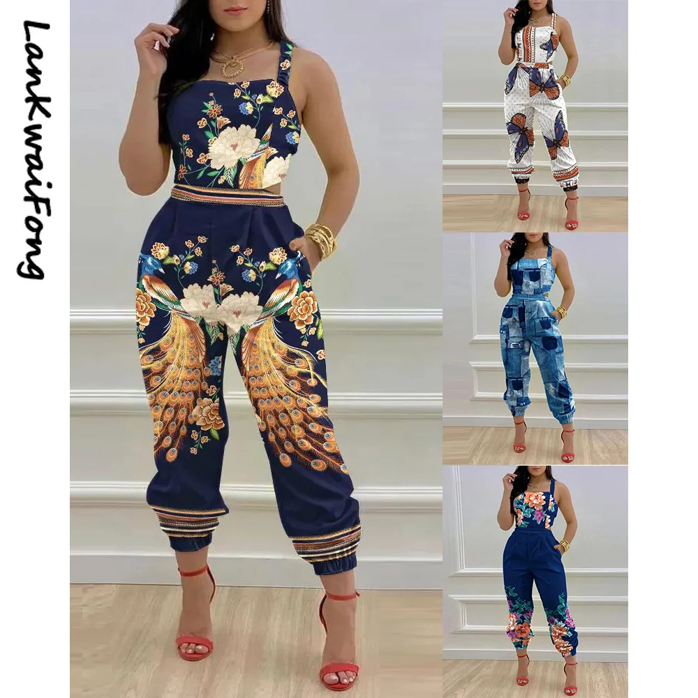 2023 New Sexy Fashion Printed Strapless Jumpsuit Strapping Loose Pants Elegant Casual Commuter Jumpsuit
2023 New Sexy Fashion Printed Strapless Jumpsuit Strapping Loose Pants Elegant Casual Commuter Jumpsuit