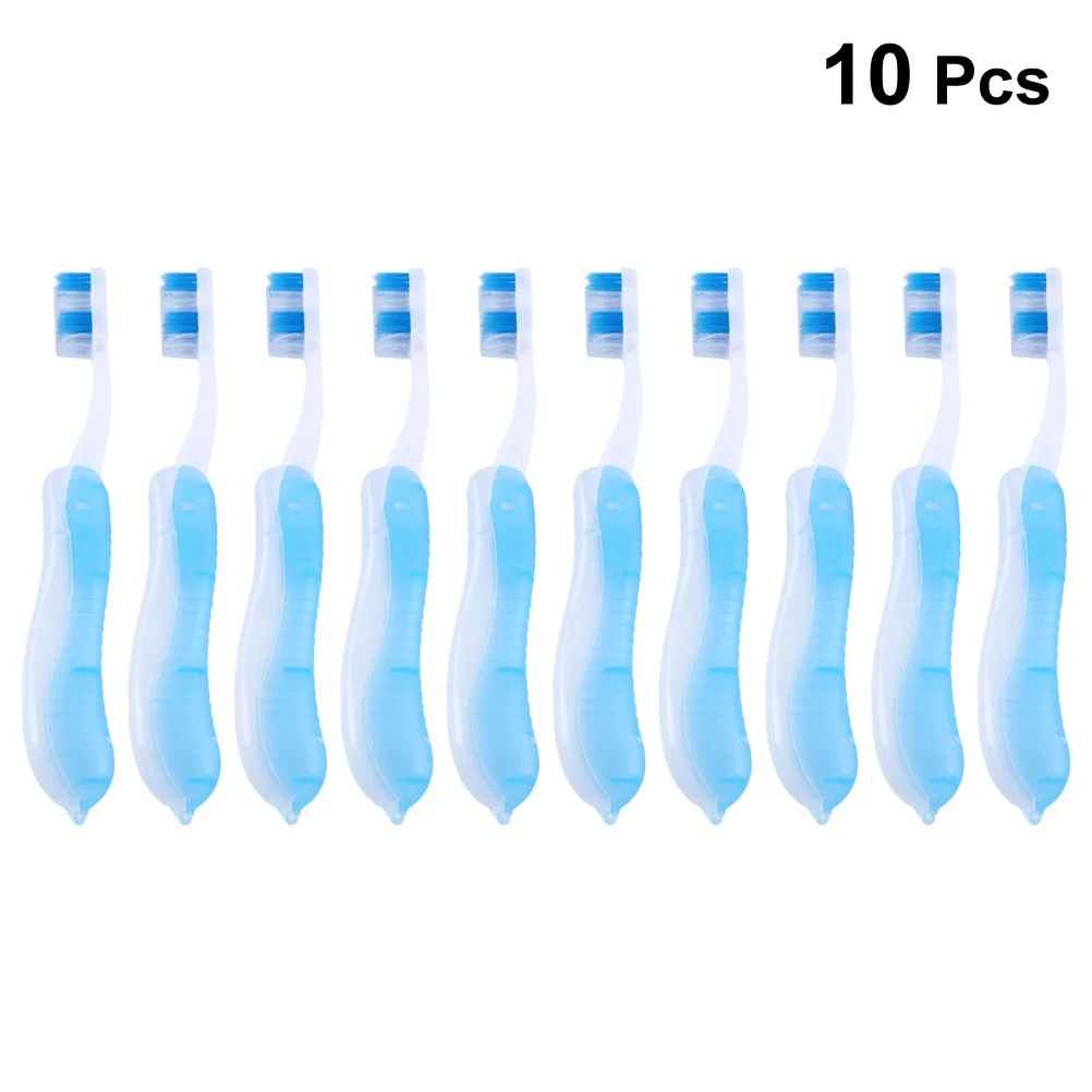 10Pcs Travel Camping Folding Toothbrushes Cleaning Tool Dental Floss Small Dental Brush Adult Toothbrush In Transparent
10Pcs Travel Camping Folding Toothbrushes Cleaning Tool Dental Floss Small Dental Brush Adult Toothbrush In Transparent