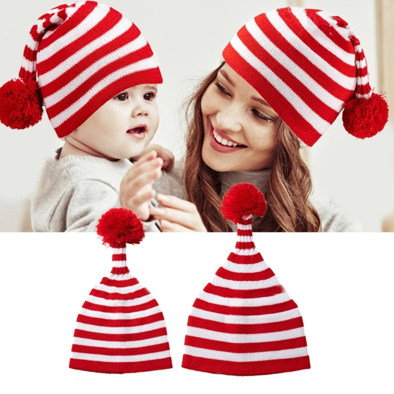 F62D Red & White Family Matching Knit Hat Kids Adult Stripe Hat for Parent Child Gift
F62D Red & White Family Matching Knit Hat Kids Adult Stripe Hat for Parent Child Gift