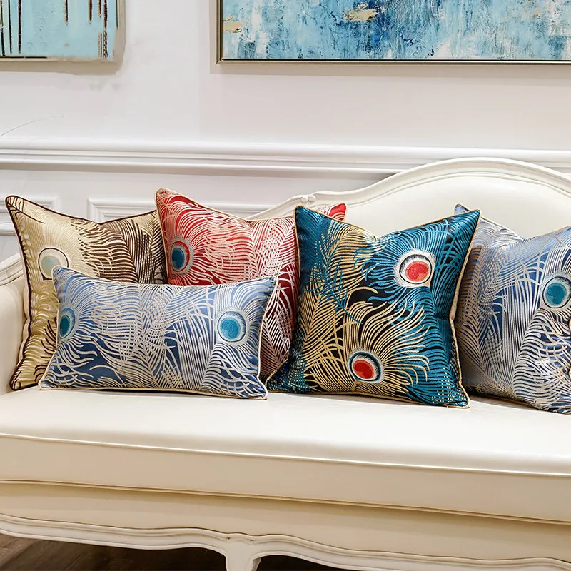 Home Decoration Cushion Cover Peacock Feather Pillow Cover Soft Cozy Home Decoration for Living Room Sofa Room Color Block
Home Decoration Cushion Cover Peacock Feather Pillow Cover Soft Cozy Home Decoration for Living Room Sofa Room Color Block