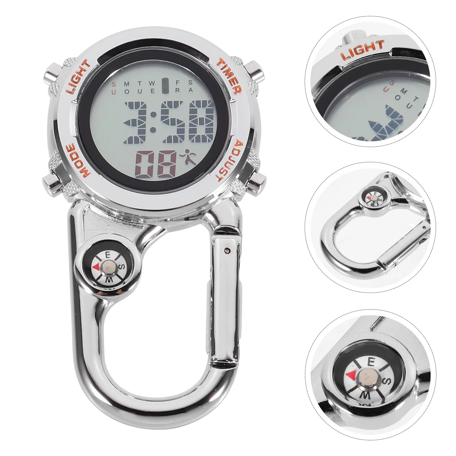 Clip On Watch for Men and Backpack Buckle Belt fob Watch for Doctors Nurses Hiking Climbing Silver
Clip On Watch for Men and Backpack Buckle Belt fob Watch for Doctors Nurses Hiking Climbing Silver