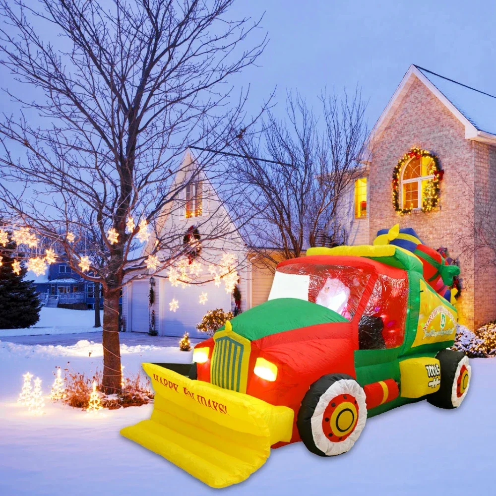 Christmas Inflatable Santa Claus on Forklift Truck Outdoor Decoration Colorful Roated Lights for Xmas Holiday Party Garden Décor
Christmas Inflatable Santa Claus on Forklift Truck Outdoor Decoration Colorful Roated Lights for Xmas Holiday Party Garden Décor