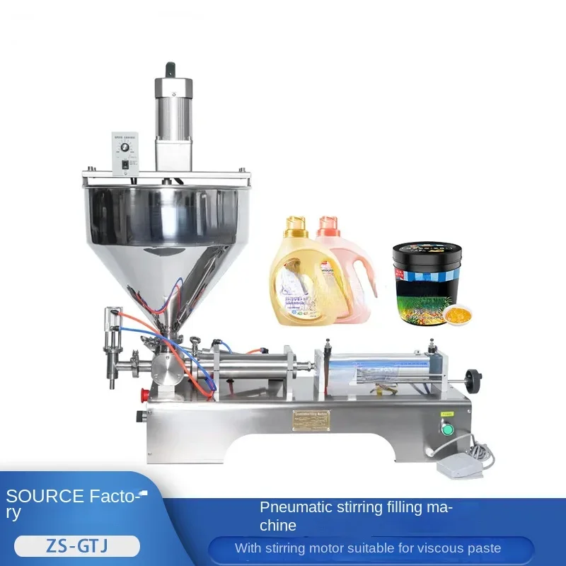 Single Head Horizontal Pneumatic Filling Machine Chili Tomato Sauce Honey Cream Paste with Mixing and Filling Machine
Single Head Horizontal Pneumatic Filling Machine Chili Tomato Sauce Honey Cream Paste with Mixing and Filling Machine