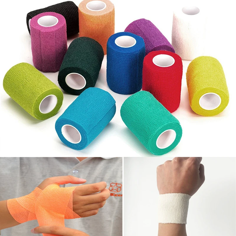 4.5m Fitness Weightlifting Self Adhesive Ankle Finger Muscles Care Elastic Medical Bandage Dressing Tape Sport Wrist Support New
4.5m Fitness Weightlifting Self Adhesive Ankle Finger Muscles Care Elastic Medical Bandage Dressing Tape Sport Wrist Support New