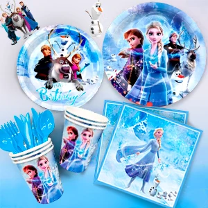Elsa Birthday Party Supplies, 144pcs Frozen Party Decorations&Tableware-Plates Napkins Banner etc Frozen Birthday Party Supplies Elsa Birthday Party Supplies, 144pcs Frozen Party Decorations&Tableware-Plates Napkins Banner etc Frozen Birthday Party Supplies