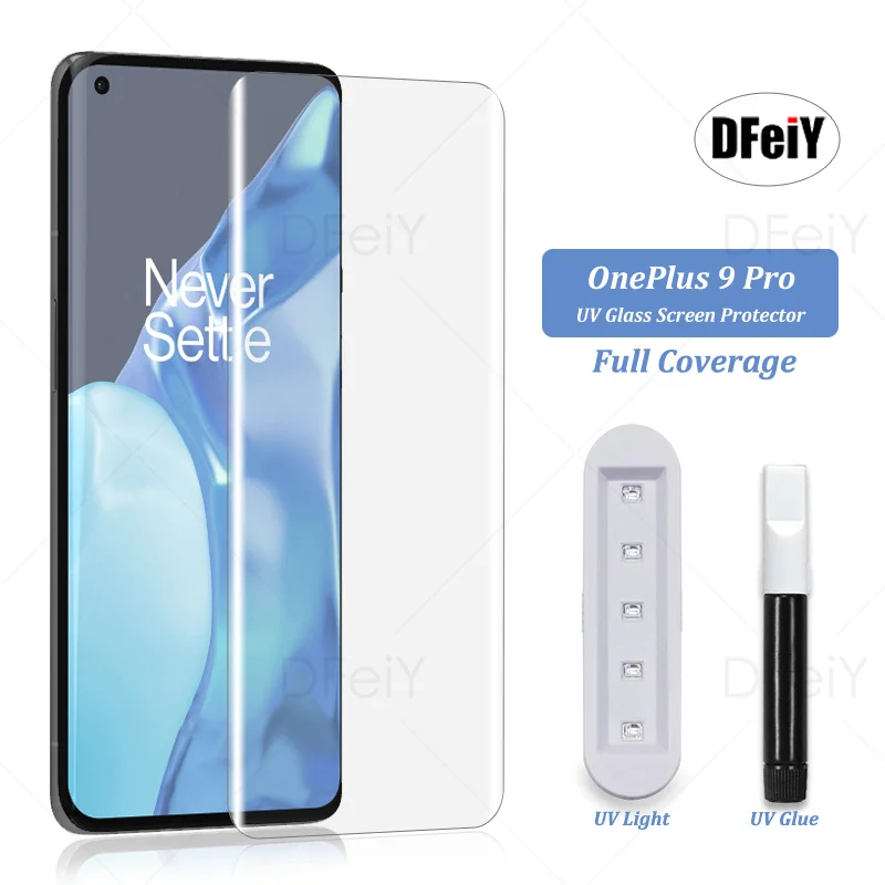 DFeiY UV Glass for OnePlus 9 Pro Full Coverage UV Screen Protector for OnePlus 10 Pro Tempered Glass Film
DFeiY UV Glass for OnePlus 9 Pro Full Coverage UV Screen Protector for OnePlus 10 Pro Tempered Glass Film