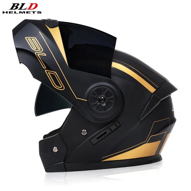 BLD-161 Double Lens Motorcycle Helmet Full Face Racing Safety Riding Motocross Helmet Modular Cascos Para Moto Dot Ece Approved
BLD-161 Double Lens Motorcycle Helmet Full Face Racing Safety Riding Motocross Helmet Modular Cascos Para Moto Dot Ece Approved