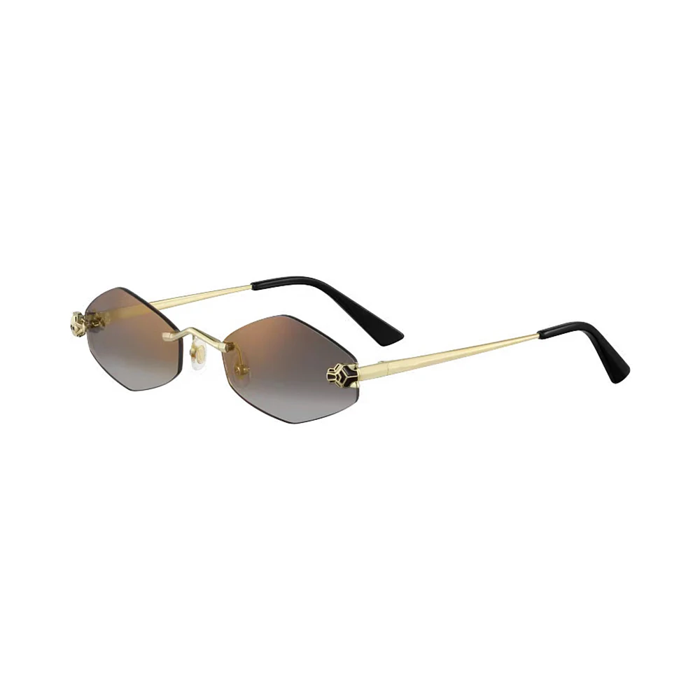 Luxury Band Rimless Style Sunglasses For Women Fashion Design Hand Craft Alloy Frame Customizable lenses Solar Glasses
Luxury Band Rimless Style Sunglasses For Women Fashion Design Hand Craft Alloy Frame Customizable lenses Solar Glasses