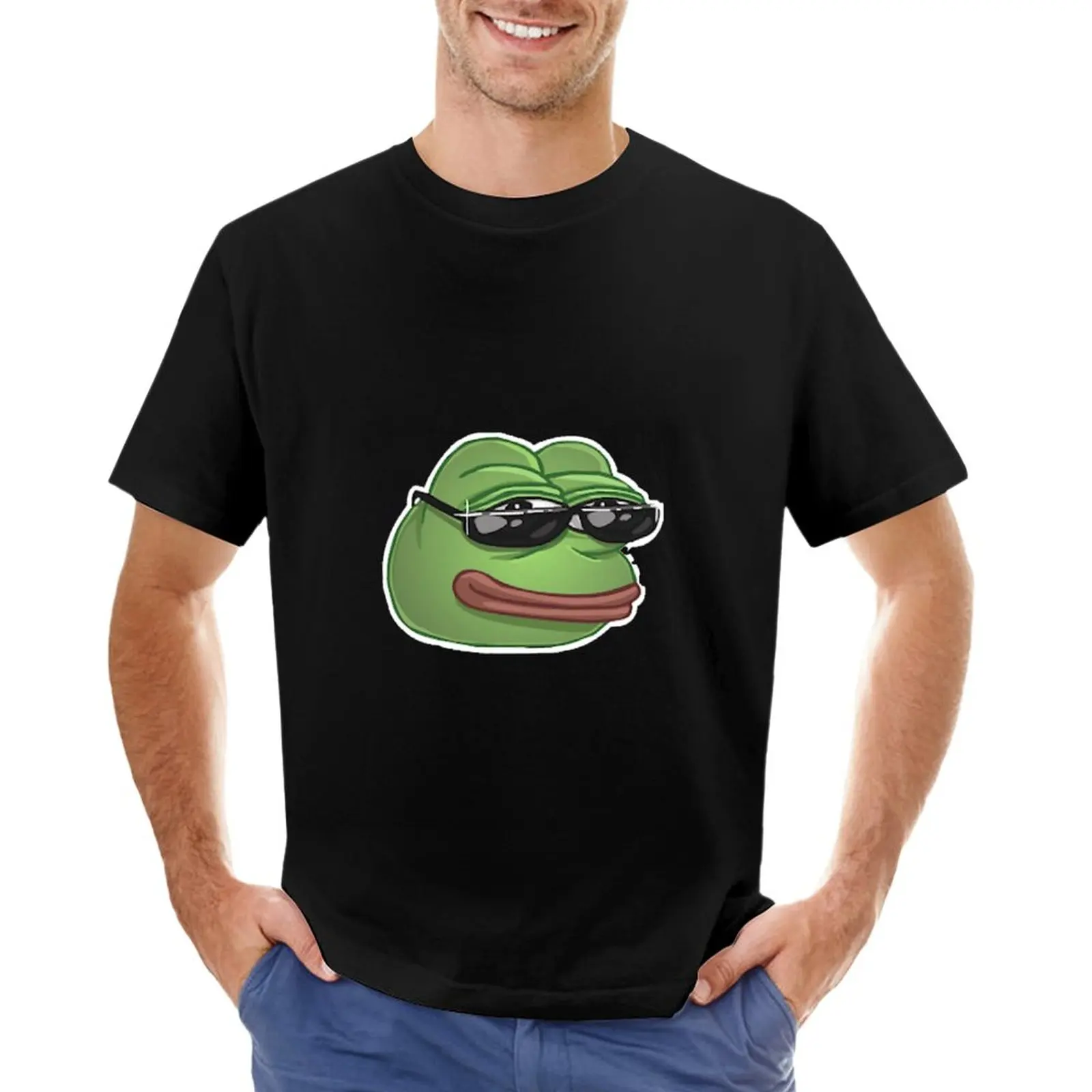 

SAD pepe frog funny pepe frog T-Shirt man clothes Oversized t-shirt quick-drying t-shirt clothes for men