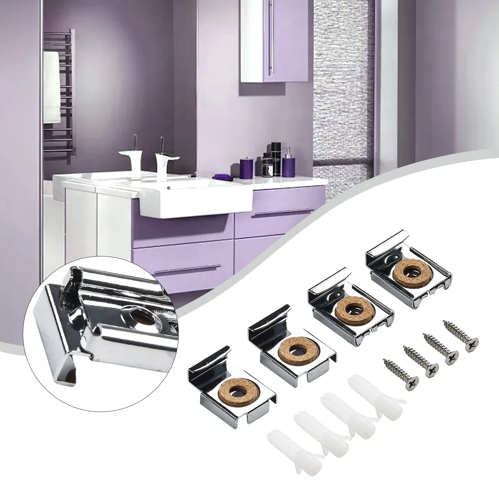 4pcs Glass clamp Glass Clamp Glass Hardware Heavy Duty Heavy duty Home Décor Garden Mirror Rustproof Adjustable Wall
4pcs Glass clamp Glass Clamp Glass Hardware Heavy Duty Heavy duty Home Décor Garden Mirror Rustproof Adjustable Wall