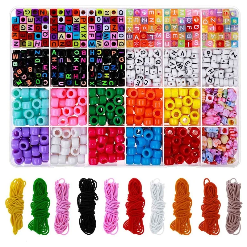 Bead Bracelet Making Kit, Bead Friendship Bracelets Kit With Pony Beads Letter Beads Charm Beads And Elastic String
Bead Bracelet Making Kit, Bead Friendship Bracelets Kit With Pony Beads Letter Beads Charm Beads And Elastic String
