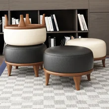 Creative Solid Wood Shoe Changing Stool Small Low Stool Personality Leather Stool round Stool Small Stool Sofa Stool Coffee
Creative Solid Wood Shoe Changing Stool Small Low Stool Personality Leather Stool round Stool Small Stool Sofa Stool Coffee