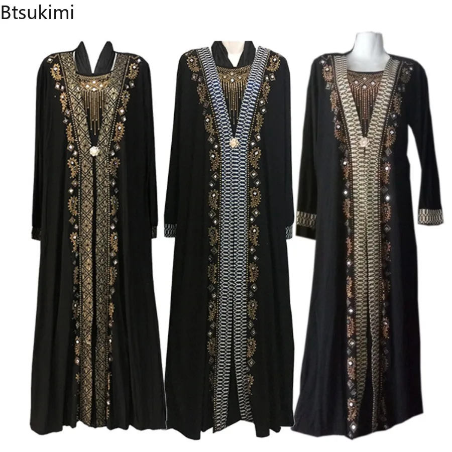 Ethnic Style Dubai Arab Abayas for Women Muslim Long Dress Sequin Beading Kaftan Robe Elegant Splice Maxi Dress Islamic Clothing
Ethnic Style Dubai Arab Abayas for Women Muslim Long Dress Sequin Beading Kaftan Robe Elegant Splice Maxi Dress Islamic Clothing