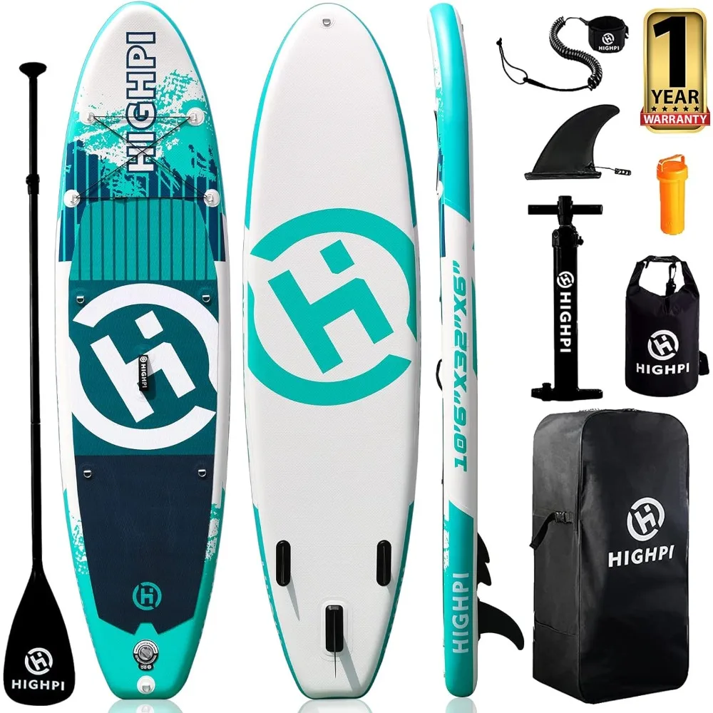 

Sup Swimming Board Wide Stance Surfboard Standing Boat for Youth & Adult Padel Surf Leash Stand Up Paddle Board Inflatable Water