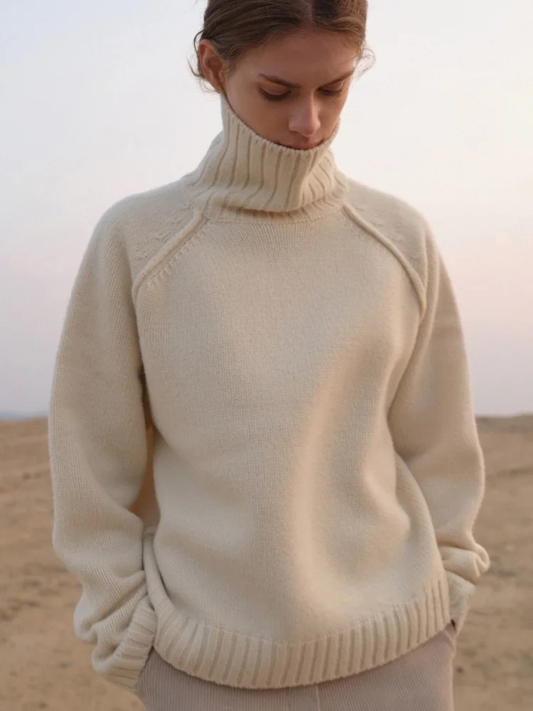 2022 Winter Women's Turtleneck Trendings Sweater New 100% Wool Keep Warm Ladies Thickened Knitted Pullover Top
2022 Winter Women's Turtleneck Trendings Sweater New 100% Wool Keep Warm Ladies Thickened Knitted Pullover Top