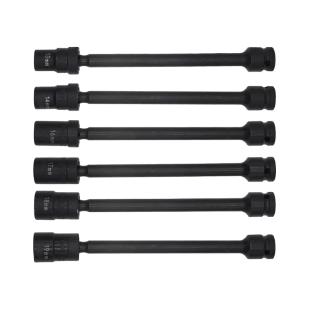 6pcs 1/2inch H13-H19 Extra Long Deep Socket Wrench Hex Head Automotive Repair Impact Swivel Hex Socket Head Adapter
6pcs 1/2inch H13-H19 Extra Long Deep Socket Wrench Hex Head Automotive Repair Impact Swivel Hex Socket Head Adapter