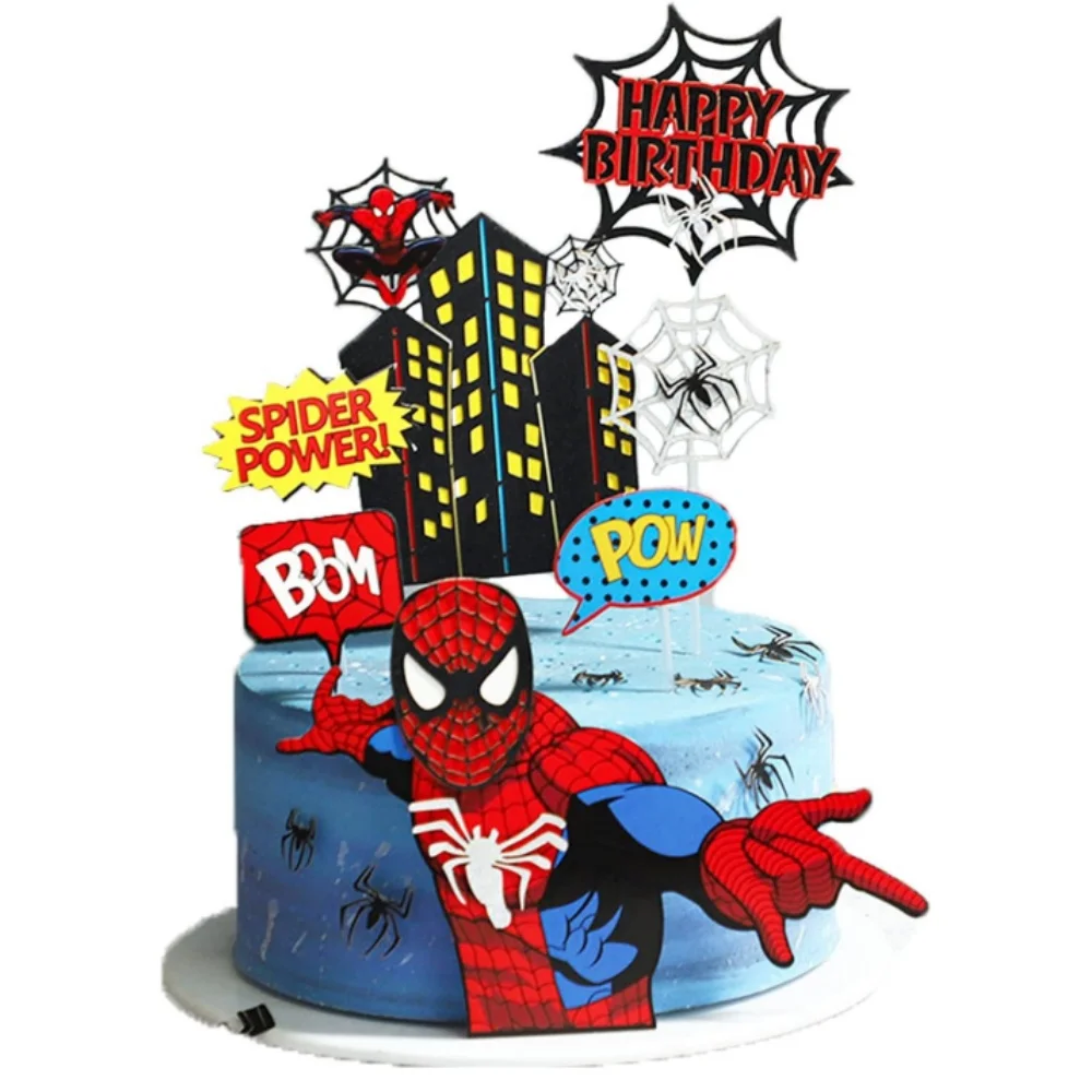 Spiderman Cake Toppers Superhero Birthday Cake Decorations Boys CupCake Topppers Ornaments For Kid Baby Shower Supplies Gifts
Spiderman Cake Toppers Superhero Birthday Cake Decorations Boys CupCake Topppers Ornaments For Kid Baby Shower Supplies Gifts