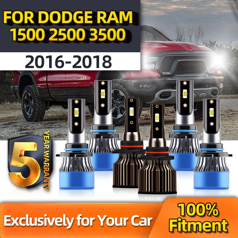 Headlight Bulbs Brightness Car Lamps Kit White 9005 High HB3 Low 9145 Fog Lamp For DODGE RAM 1500 2500 3500 2016 2017 2018
Headlight Bulbs Brightness Car Lamps Kit White 9005 High HB3 Low 9145 Fog Lamp For DODGE RAM 1500 2500 3500 2016 2017 2018