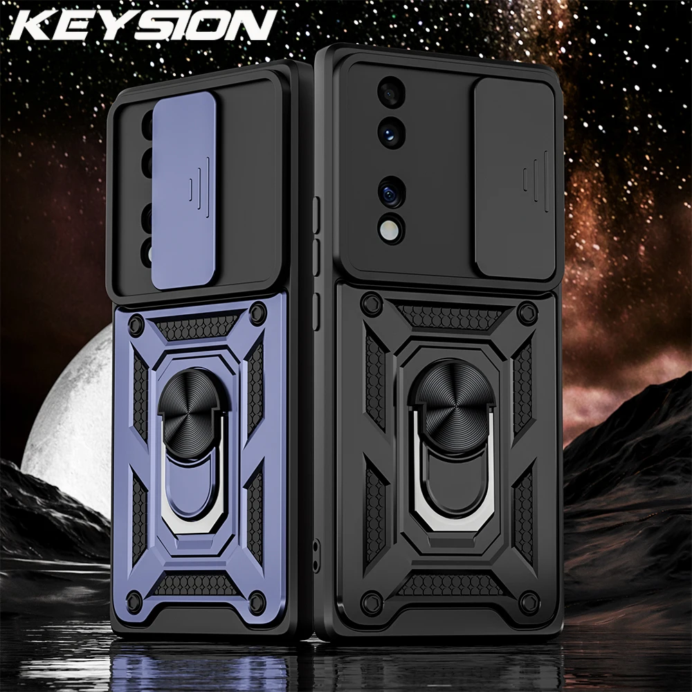 KEYSION Shockproof Armor Case for HONOR 70 5G Slide Push Pull Camera Lens Protection Ring Stand Phone Cover for Huawei Honor 70
KEYSION Shockproof Armor Case for HONOR 70 5G Slide Push Pull Camera Lens Protection Ring Stand Phone Cover for Huawei Honor 70