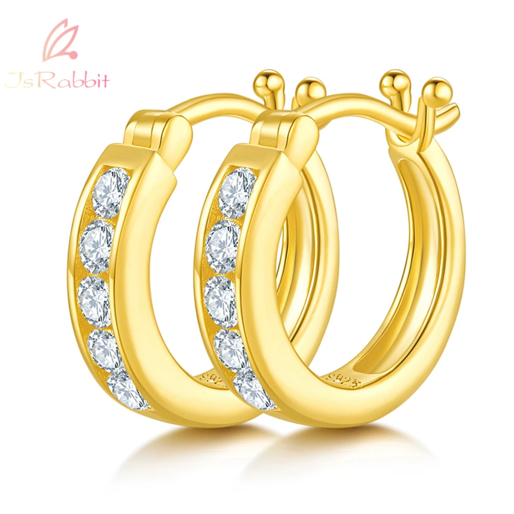 IsRabbit 925 Sterling Silver All Real Moissanite Diamond 14K Gold Hoop Earrings for Women Wedding Gift Fine Jewelry FreeShipping
IsRabbit 925 Sterling Silver All Real Moissanite Diamond 14K Gold Hoop Earrings for Women Wedding Gift Fine Jewelry FreeShipping