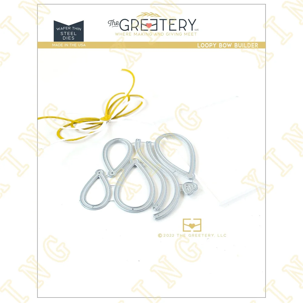 Loopy Bow Builder New Metal Cutting Dies Scrapbook Diary Decoration Stencil Embossing Template Diy Greeting Card Handmade
Loopy Bow Builder New Metal Cutting Dies Scrapbook Diary Decoration Stencil Embossing Template Diy Greeting Card Handmade