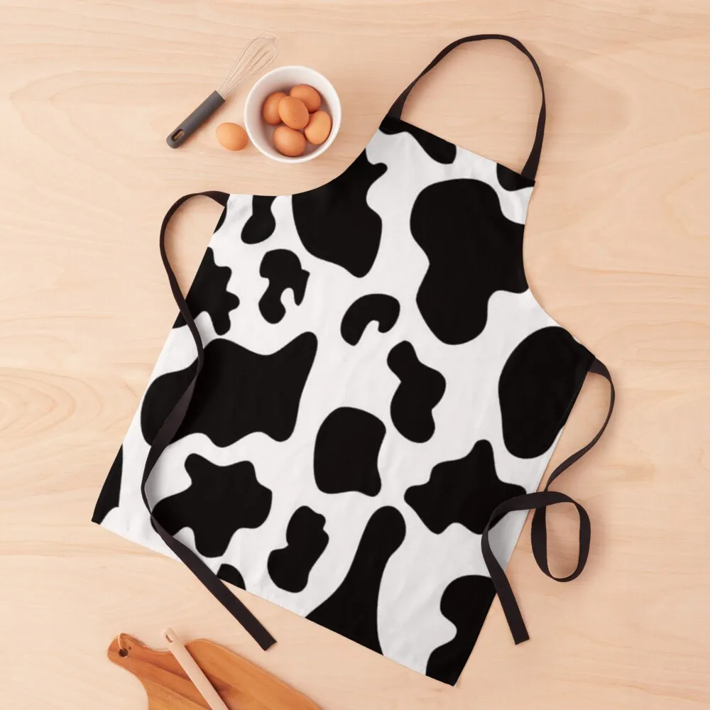 

Cow Spots Apron Kitchen Novel Kitchen Accessories work gowns for women cleaning Apron