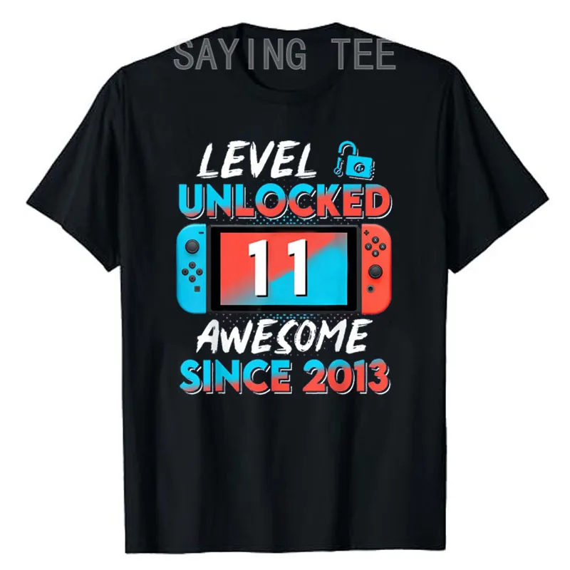 11 Years Old Clothes Level 11 Unlocked Awesome Since 2013 10th Birthday Gaming T-Shirt Gifts Gamer Graphic Tee Top Men Clothing
11 Years Old Clothes Level 11 Unlocked Awesome Since 2013 10th Birthday Gaming T-Shirt Gifts Gamer Graphic Tee Top Men Clothing