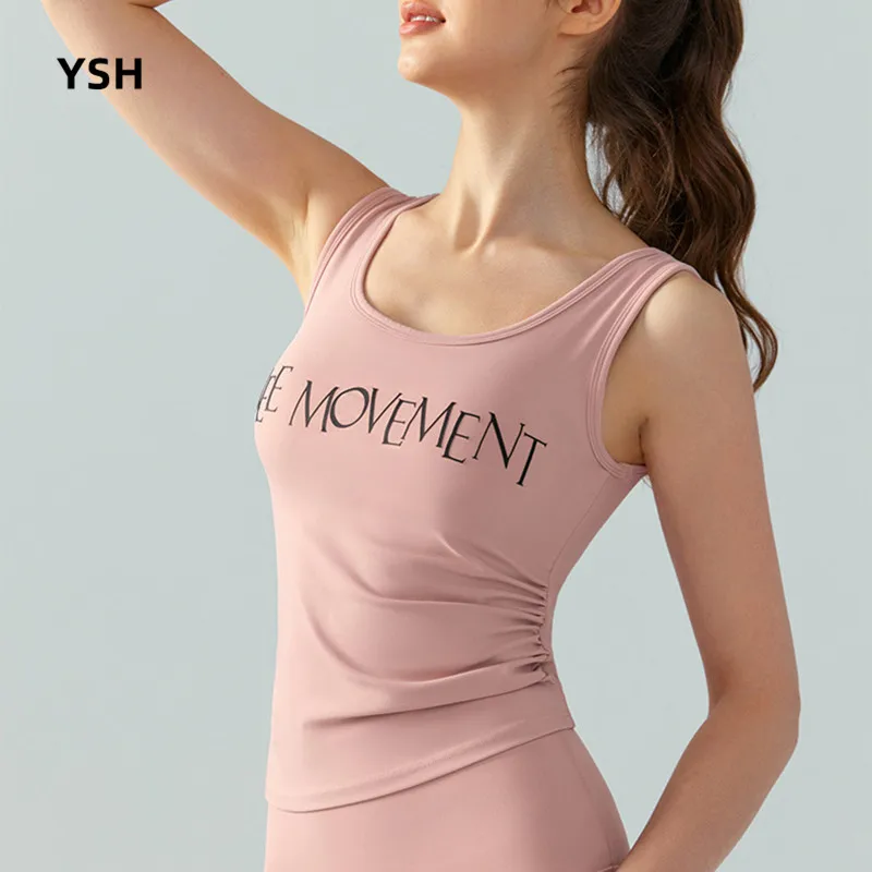 New Women Wide Shoulder Straps Sports Vest Side Fold Fitness Crop Tops Elastic Training Padded Gym Tops Running Yoga Tank Tops
New Women Wide Shoulder Straps Sports Vest Side Fold Fitness Crop Tops Elastic Training Padded Gym Tops Running Yoga Tank Tops