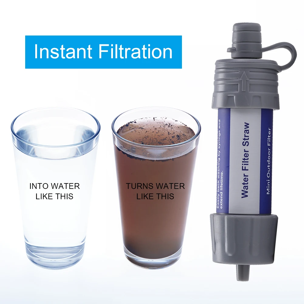 Water Purifier Water Filtration System Camping Water Filter Cleanable Straw Emergency Accessories for Outdoor Survival Supplies
Water Purifier Water Filtration System Camping Water Filter Cleanable Straw Emergency Accessories for Outdoor Survival Supplies