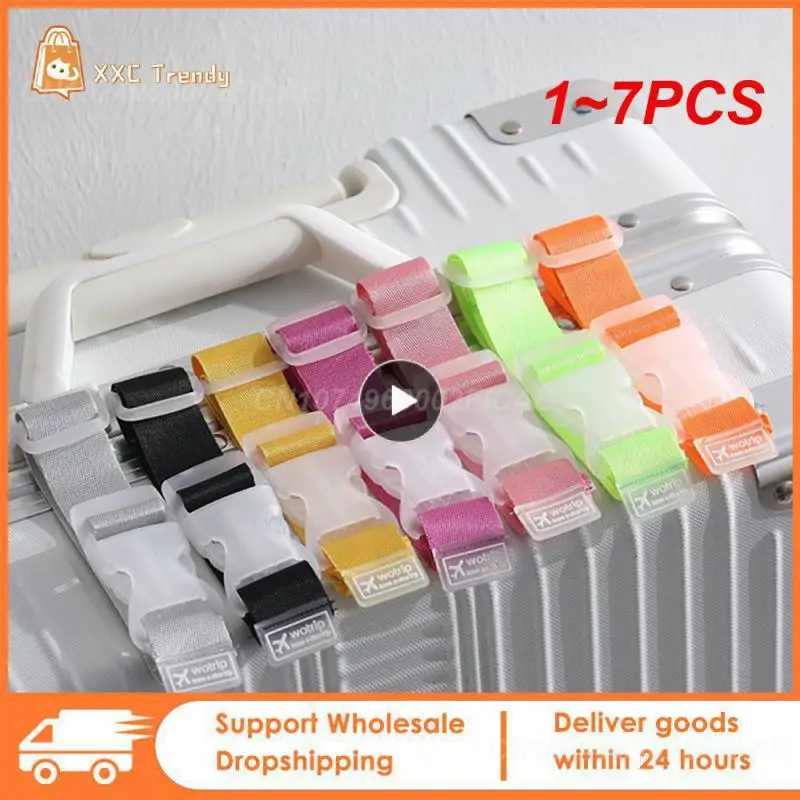 1~7PCS Adjustable Luggage Straps Nylon Luggage Accessories Hanging Buckle Straps Suitcase Bag Straps Belt Lock Hooks Travel
1~7PCS Adjustable Luggage Straps Nylon Luggage Accessories Hanging Buckle Straps Suitcase Bag Straps Belt Lock Hooks Travel