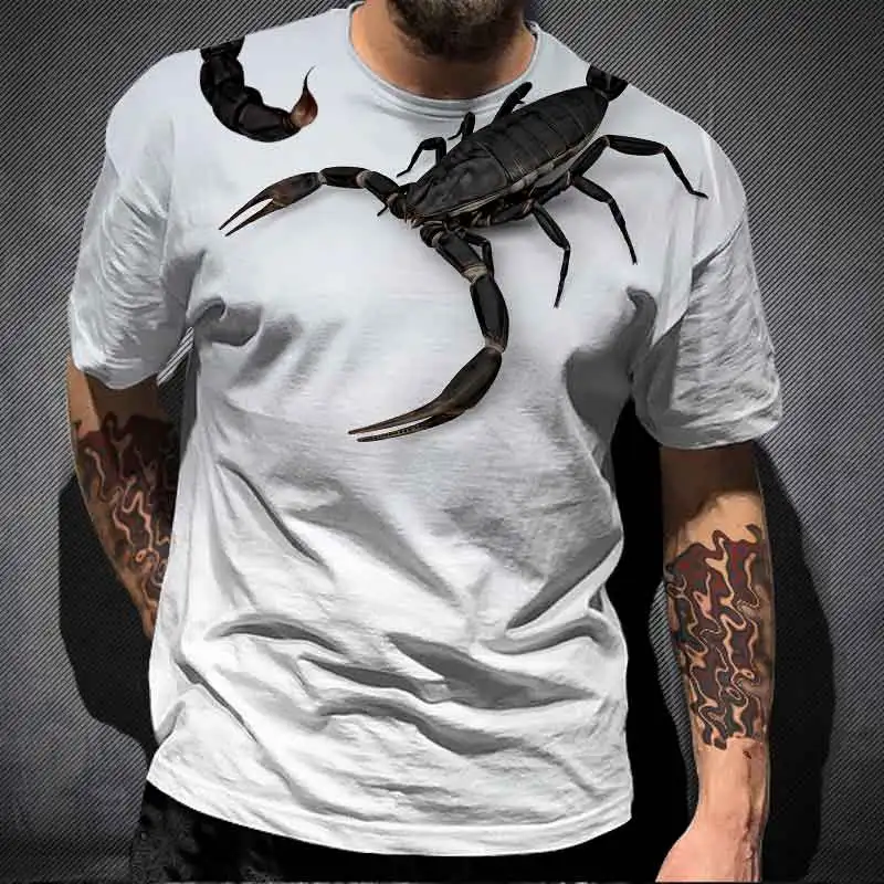 New Fashion Scorpion 3D Print T Shirt Men Oversized T-shirts Casual Streetwear Hip-Hop Tops Tees Men's Short Sleeve Clothing 6XL
New Fashion Scorpion 3D Print T Shirt Men Oversized T-shirts Casual Streetwear Hip-Hop Tops Tees Men's Short Sleeve Clothing 6XL
