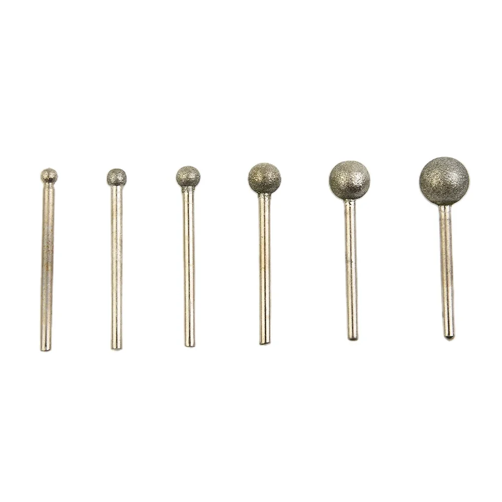 Drill Bit Grinding Needle Diamond Round Ball Burr Tools Ball Shape Round 4/5/6/8/10/12mm 6pcs Drilling Engraving
Drill Bit Grinding Needle Diamond Round Ball Burr Tools Ball Shape Round 4/5/6/8/10/12mm 6pcs Drilling Engraving