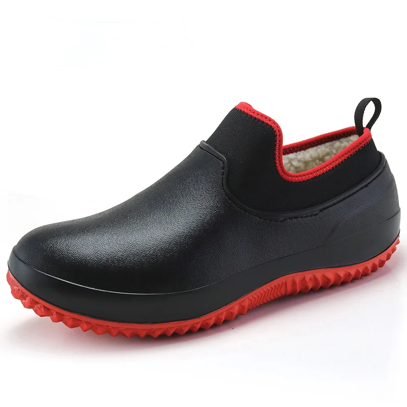 

Осенне-зимние мужские зимние ботинки унисекс, зимние ботинки, Нескользящие водонепроницаемые ботинки для мужчин, Новая рабочая обувь из водной резины, ботинки для дождя