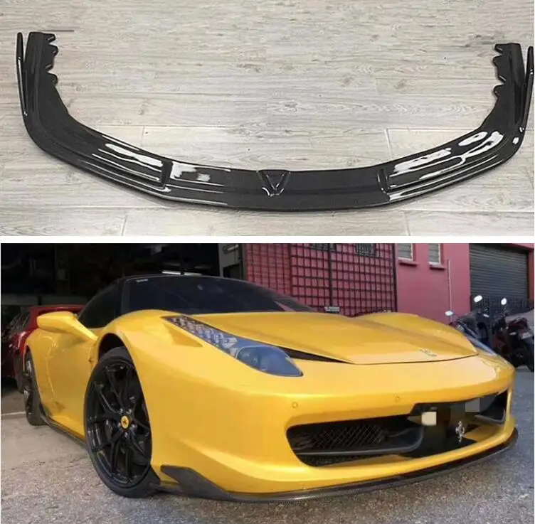 REAL CARBON FIBER FRONT BUMPER SPOILER LIP SPLITTERS COVER For Ferrari 458 2011 2012 2013 2014
REAL CARBON FIBER FRONT BUMPER SPOILER LIP SPLITTERS COVER For Ferrari 458 2011 2012 2013 2014