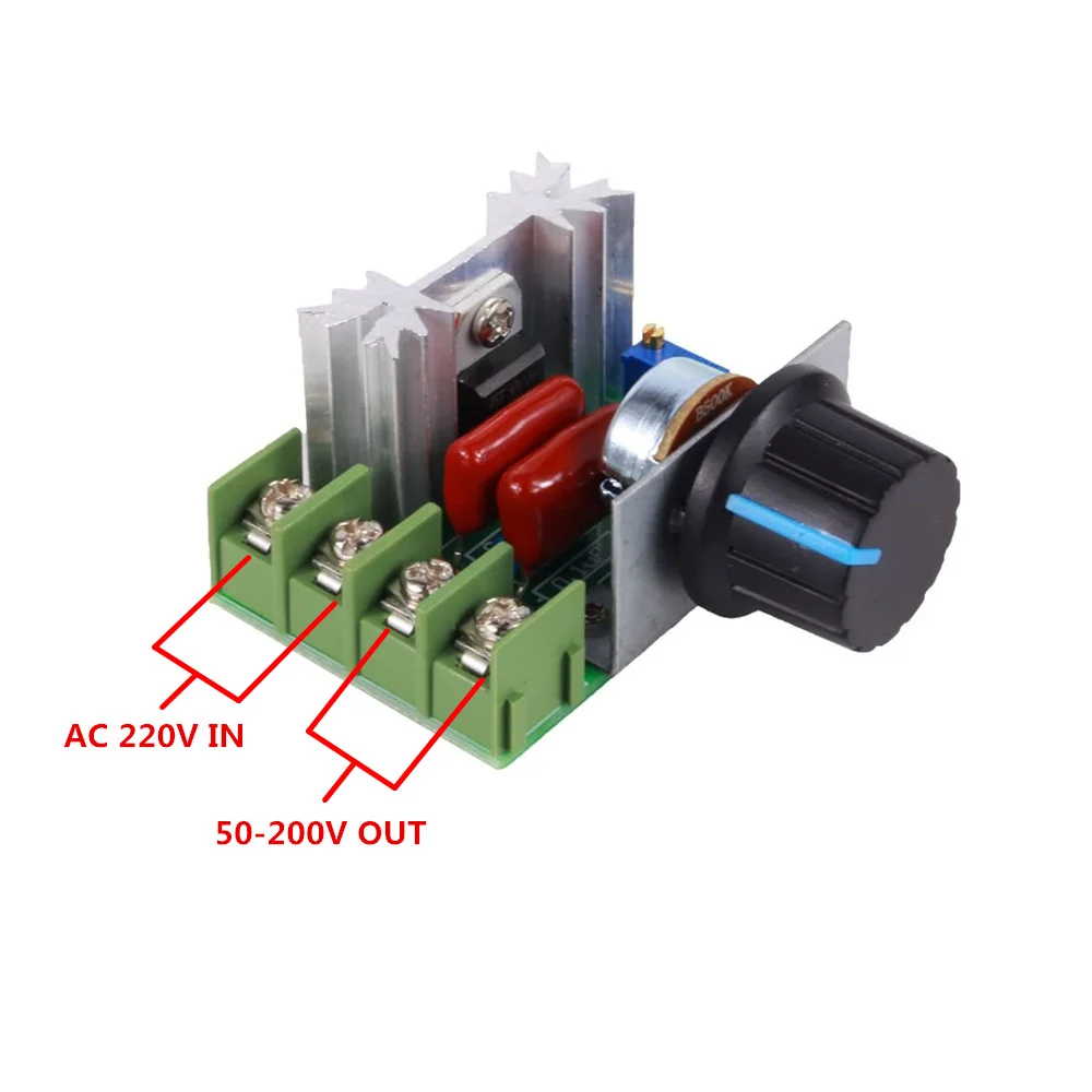 2000W Voltage Regulator Ac 220V Motor Speed Control Brushless Electronic Thyristor Dimmer Temperature Control Switch
2000W Voltage Regulator Ac 220V Motor Speed Control Brushless Electronic Thyristor Dimmer Temperature Control Switch