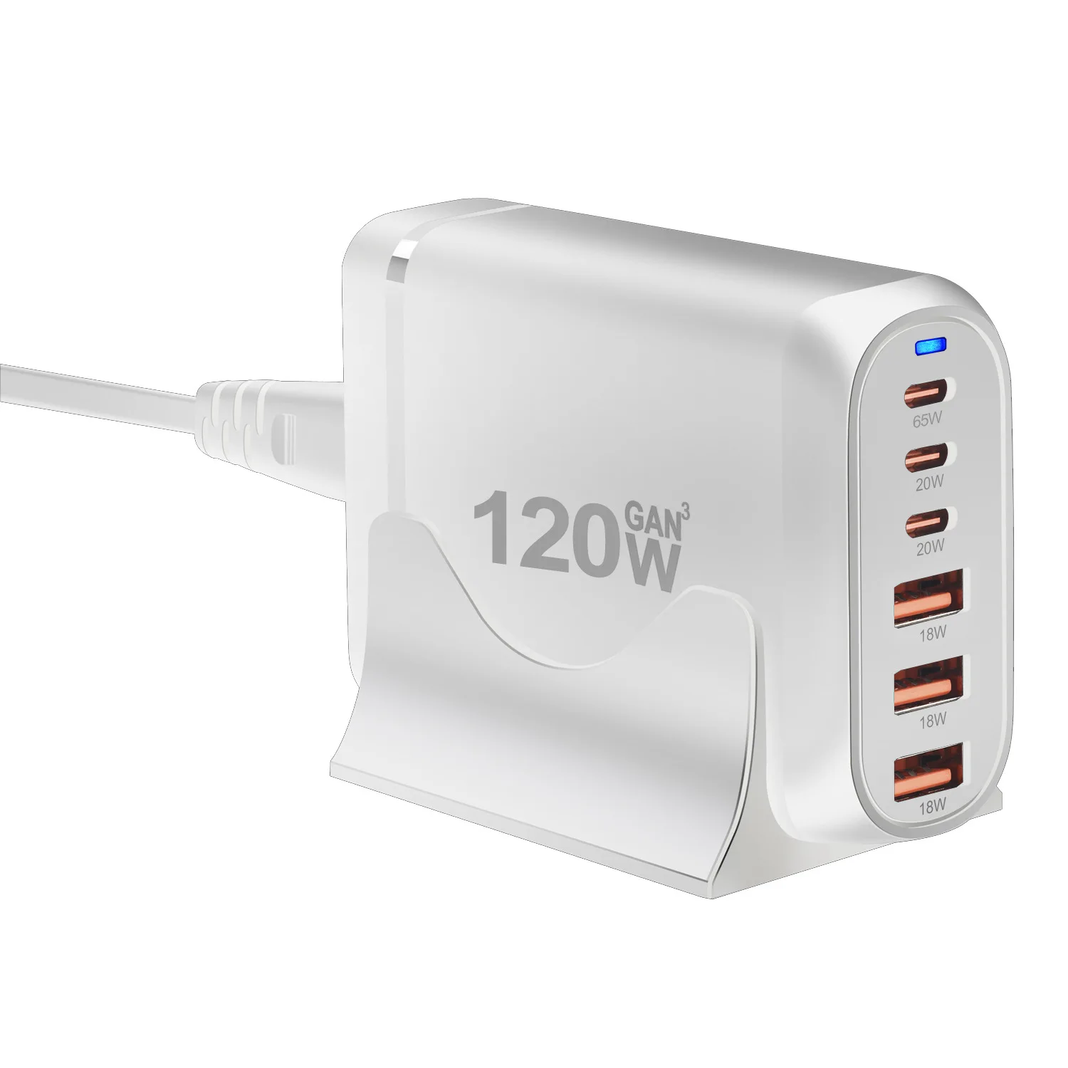120W Gallium Nitride PD Charger Features 6-port Desktop adapter The new laptop charger power adapter supports phablet 120WPD Fas
120W Gallium Nitride PD Charger Features 6-port Desktop adapter The new laptop charger power adapter supports phablet 120WPD Fas