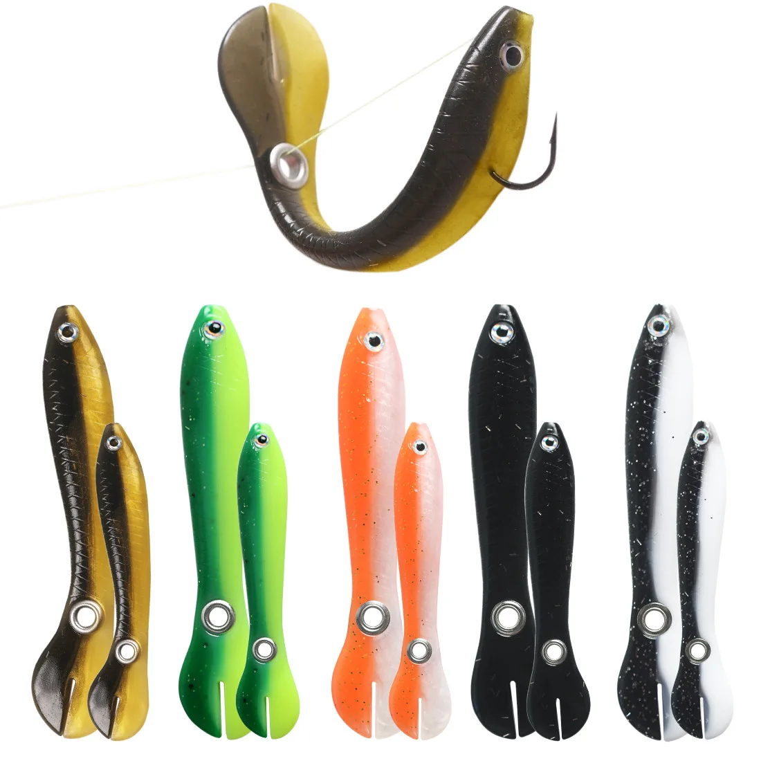 Turbulent Loach Artificial Baits Perch Mandarin Mouth Predator Fake Soft Luya Lures Insect Hook Angling Accessories For Fishing
Turbulent Loach Artificial Baits Perch Mandarin Mouth Predator Fake Soft Luya Lures Insect Hook Angling Accessories For Fishing